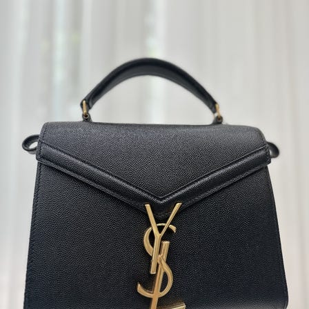Saint Laurent, Cassandra calf, Top handle, Black，Rank A