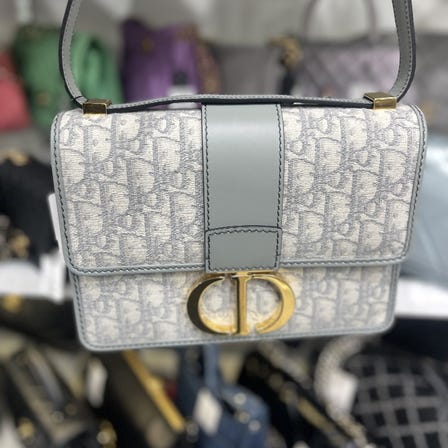 Dior モンテーニュ30  グレー　キャンバス　Aランク