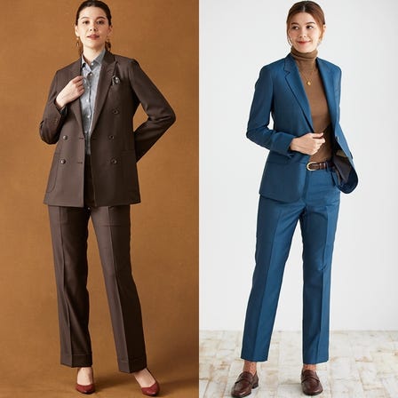女士訂製西裝※同時購買兩套時，每套26,400日圓起（含稅）※單套通常價格41,800日圓起（含稅）