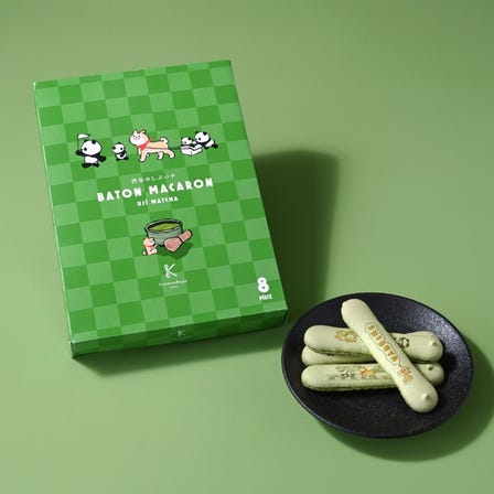 Shibuya Shibu-Hachi Baton Macarons – Uji Matcha (8 pieces)