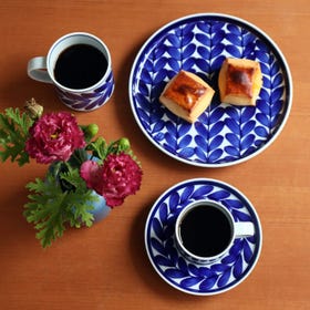 瑠璃木叶纹 平盘7号 / 马克杯 / 咖啡杯碟套装