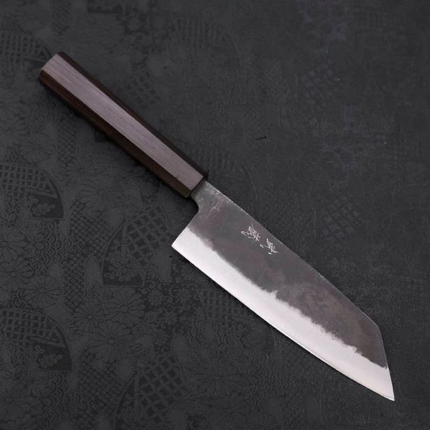 Bunka Blue Steel #2 Kurouchi Ebony Handle 165mm