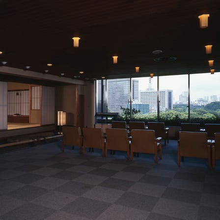 From the lobby toward the Imperial Palace