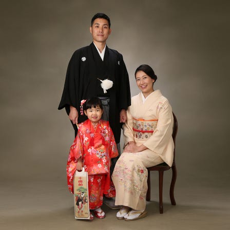 Kimono rental for 3 persons
