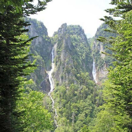 Ginga Falls and Ryusei Falls