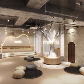 Samoyed Cafe moffu Osaka Shinsaibashi