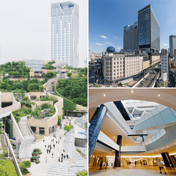 NAMBA PARKS,NAMBA CITY,and NAMBA SkyO