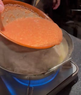 とろろ鍋&times;明太子とろろ鍋 肉鍋亭 心斎橋店_ぐるなびスタッフフォト