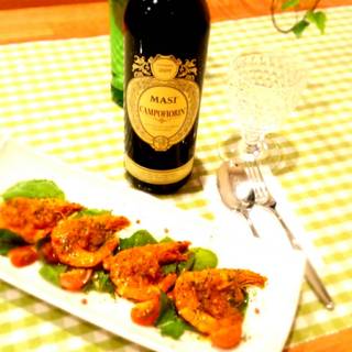 ソフトシェルシュリンプのソテー