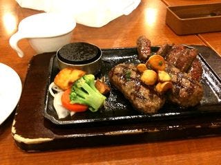 高山にんにく大俵ハンバーグ＆カットステーキ