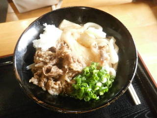 餅おろし肉ぶっかけうどん