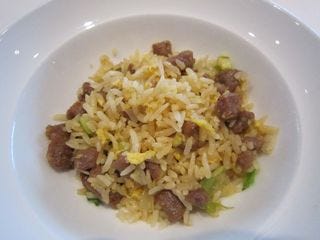 牛肉入りチャーハン