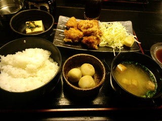 とりの唐揚げ定食