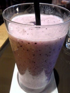 ブルーベリーヨーグルトスムージー