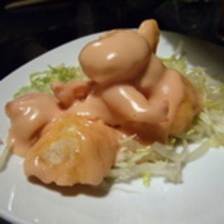 海老と長芋のマヨネーズソース