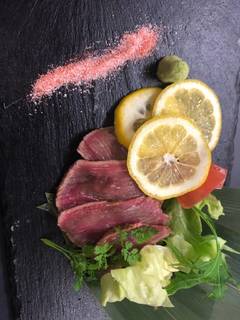 レアステーキお造り５種盛り