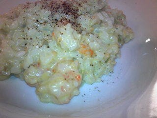 小海老とアボガドの雑穀米クリームリゾット