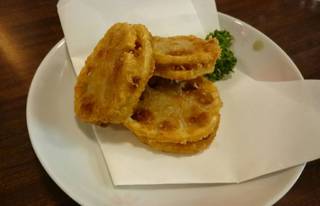 レンコン挟み揚げ