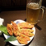 ゴーヤとチーズのとろり揚げ