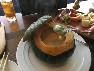 かぼちゃのチーズフォンデュ