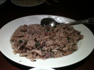 牛肉と木の子のガーリックライス