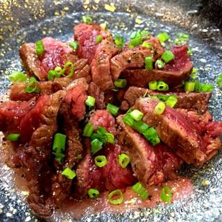 蝦夷鹿肉のたたき！