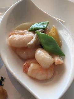 海老と季節野菜の炒め