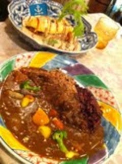 玄米と紫香米のカレー