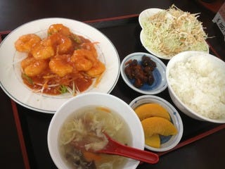 エビチリランチ。