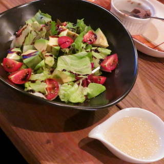 グレープフルーツドレッシングのサラダ