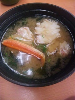 かにの味噌汁