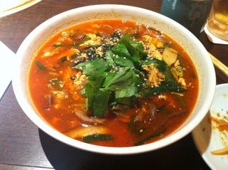 激辛ユッケジャンクッパ