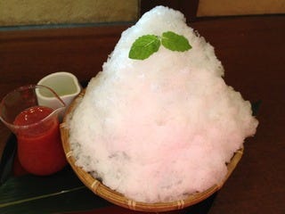 天然氷のかき氷