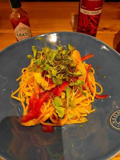 こだわりの野菜のトマトパスタ