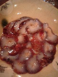 赤ナマコの酢の物