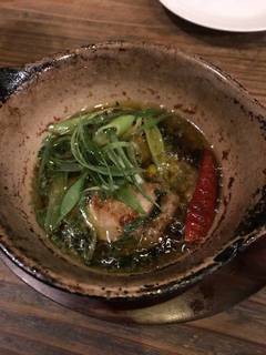 鰺のアヒージョ