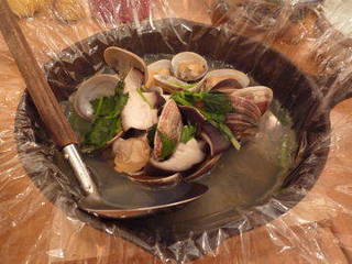 愛知県あさり　ワイン蒸し