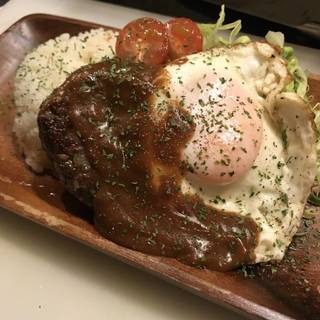 蝦夷鹿の粗挽きハンバーグ
