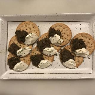 ふき味噌とクリームチーズ