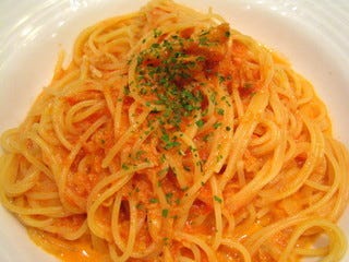 ズワイ蟹のトマトクリームソース