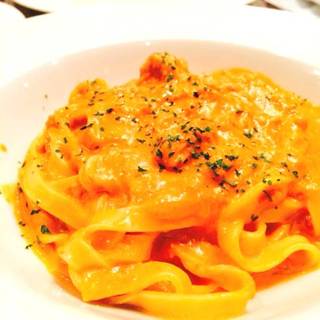 ズワイ蟹のトマトクリームソース