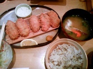 かきフライ定食