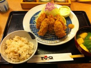 かきフライ定食