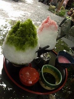 かき氷　宇治金時