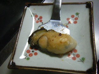 牡蠣のステーキ