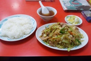 肉野菜炒めライス