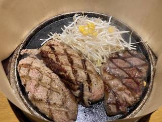 石焼きハンバーグ＆スパイシーカットステーキ