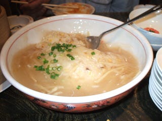 フカヒレとカニのあんかけ炒飯