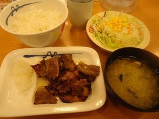 カルビ焼肉定食