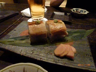 煮穴子の寿司